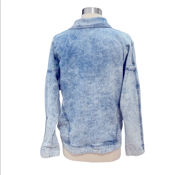Life in Progress Jean Like Jacket Size Medium Blue in Color - Picture 2 of 5